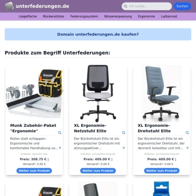 Screenshot unterfederungen.de