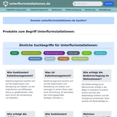 Screenshot unterflurinstallationen.de