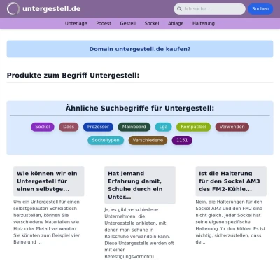 Screenshot untergestell.de