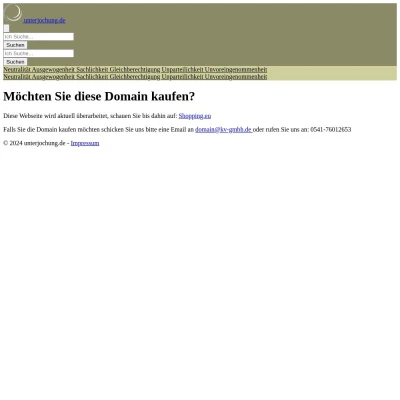 Screenshot unterjochung.de