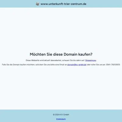 Screenshot unterkunft-trier-zentrum.de