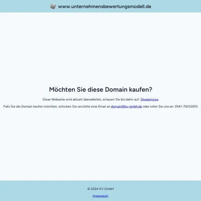 Screenshot unternehmensbewertungsmodell.de