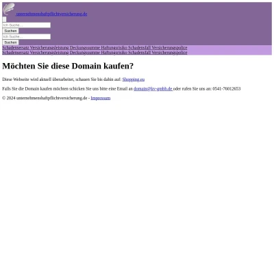 Screenshot unternehmenshaftpflichtversicherung.de