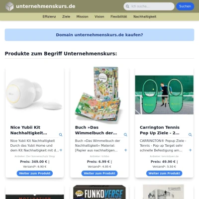 Screenshot unternehmenskurs.de