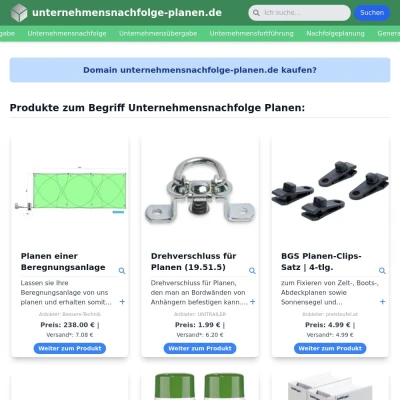 Screenshot unternehmensnachfolge-planen.de