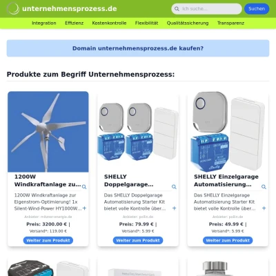 Screenshot unternehmensprozess.de