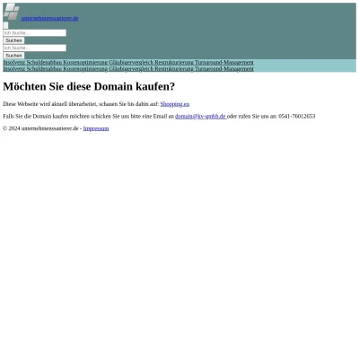 Screenshot unternehmenssanierer.de