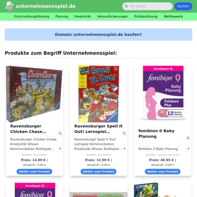 Screenshot unternehmensspiel.de