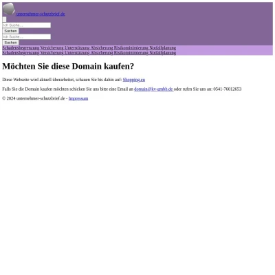 Screenshot unternehmer-schutzbrief.de