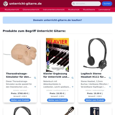 Screenshot unterricht-gitarre.de