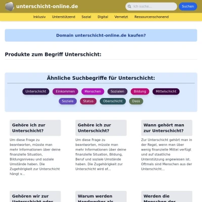 Screenshot unterschicht-online.de