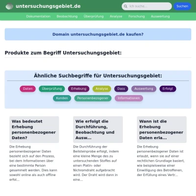 Screenshot untersuchungsgebiet.de