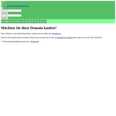 Screenshot untersuchungskommission.de