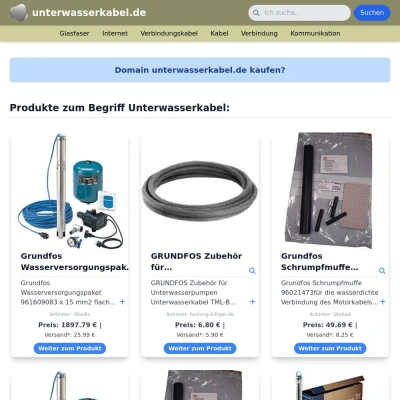 Screenshot unterwasserkabel.de