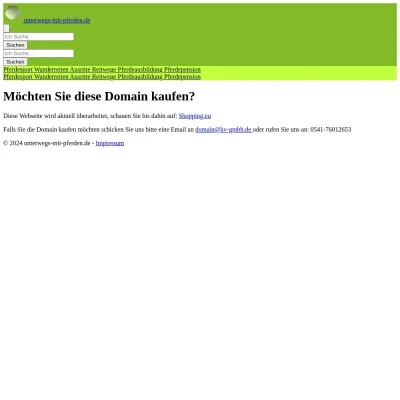 Screenshot unterwegs-mit-pferden.de