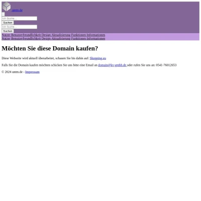 Screenshot untm.de