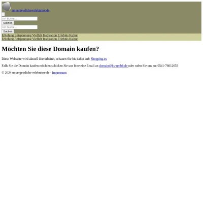 Screenshot unvergessliche-erlebnisse.de