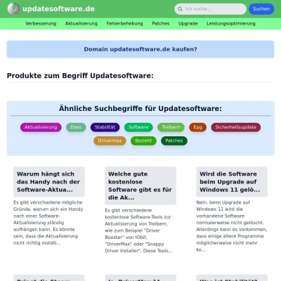 Screenshot updatesoftware.de