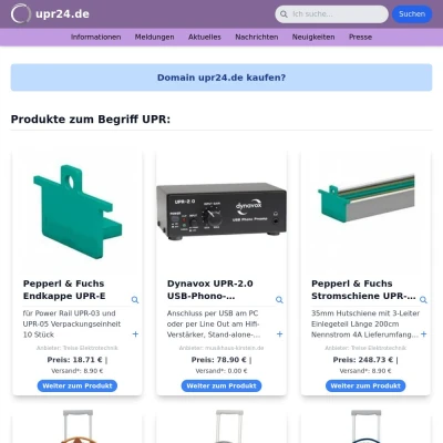 Screenshot upr24.de