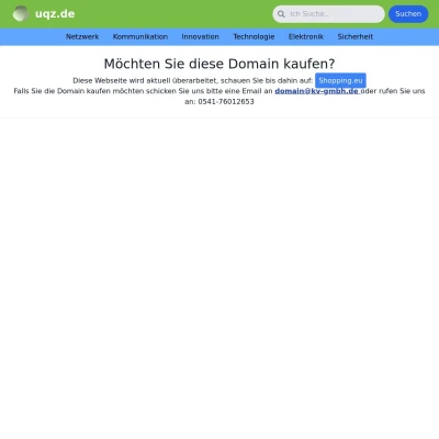 Screenshot uqz.de