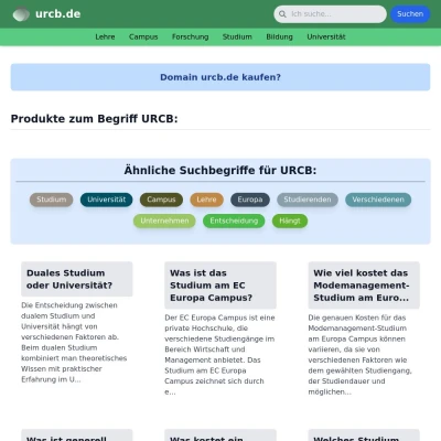 Screenshot urcb.de