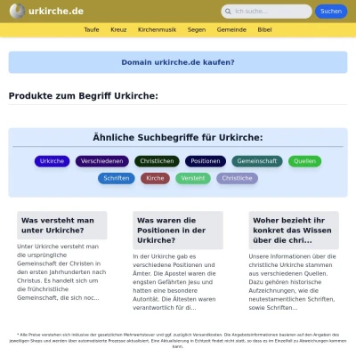 Screenshot urkirche.de