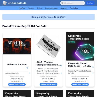 Screenshot url-for-sale.de