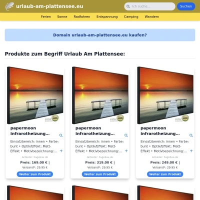Screenshot urlaub-am-plattensee.eu