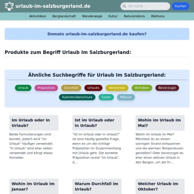 Screenshot urlaub-im-salzburgerland.de