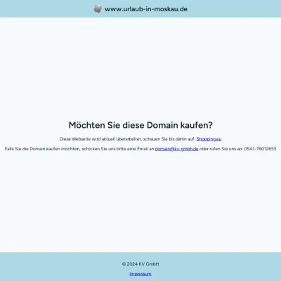 Screenshot urlaub-in-moskau.de