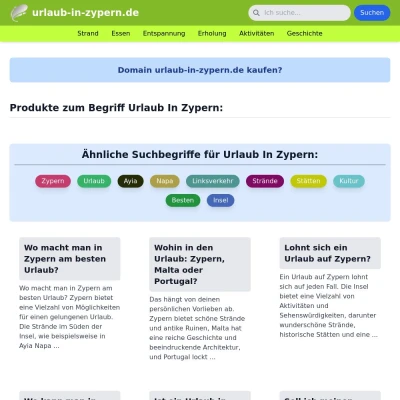 Screenshot urlaub-in-zypern.de