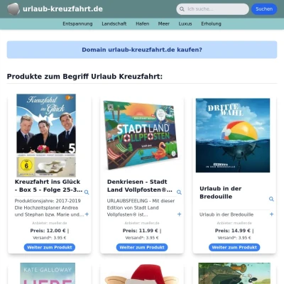 Screenshot urlaub-kreuzfahrt.de