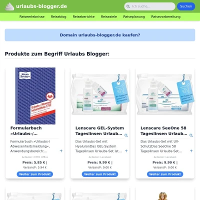 Screenshot urlaubs-blogger.de
