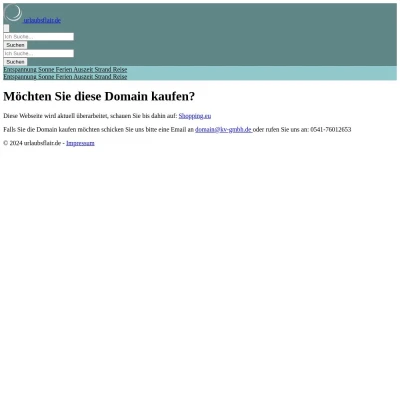 Screenshot urlaubsflair.de