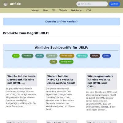 Screenshot urlf.de