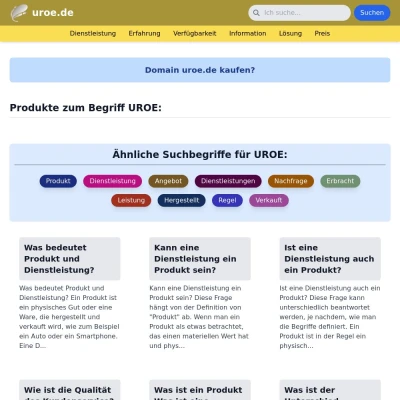 Screenshot uroe.de