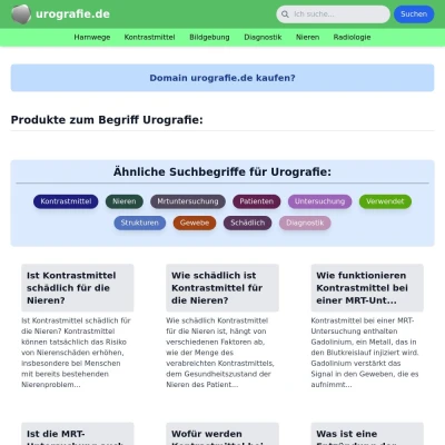 Screenshot urografie.de