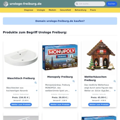 Screenshot urologe-freiburg.de