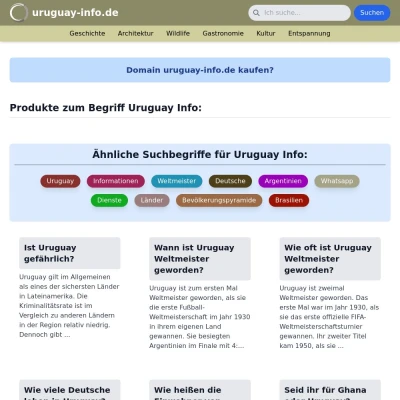 Screenshot uruguay-info.de