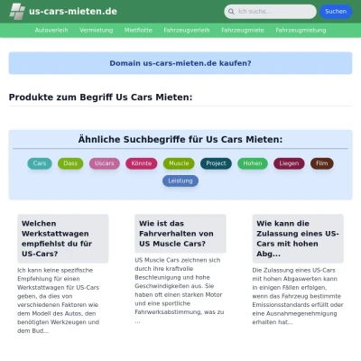 Screenshot us-cars-mieten.de