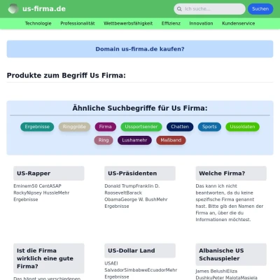 Screenshot us-firma.de