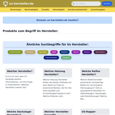 Screenshot us-hersteller.de