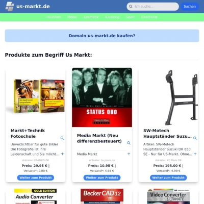 Screenshot us-markt.de