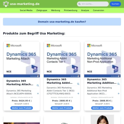 Screenshot usa-marketing.de