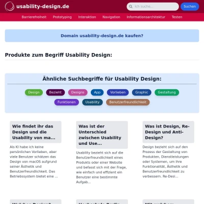 Screenshot usability-design.de