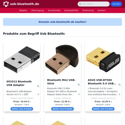 Screenshot usb-bluetooth.de