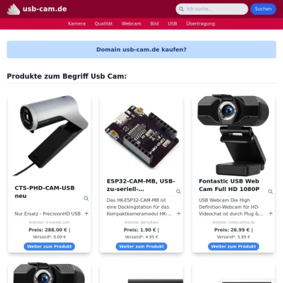 Screenshot usb-cam.de