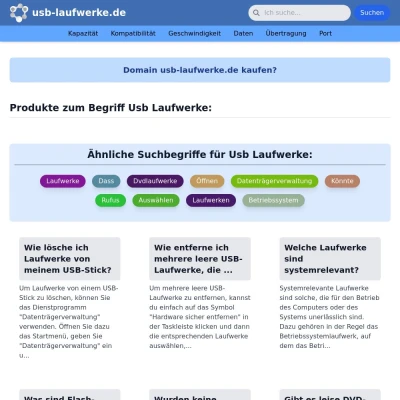 Screenshot usb-laufwerke.de