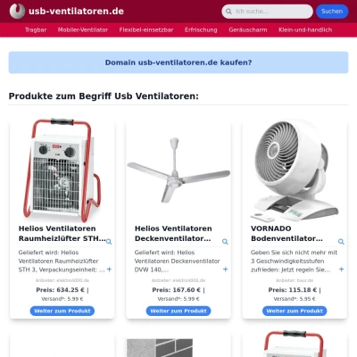 Screenshot usb-ventilatoren.de