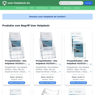 Screenshot user-helpdesk.de